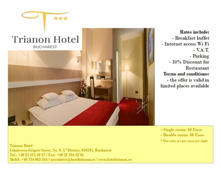  Pricelists of Trianon Hotel Bucharest 9, Grigore Cobalcescu - Photo 1 of 1