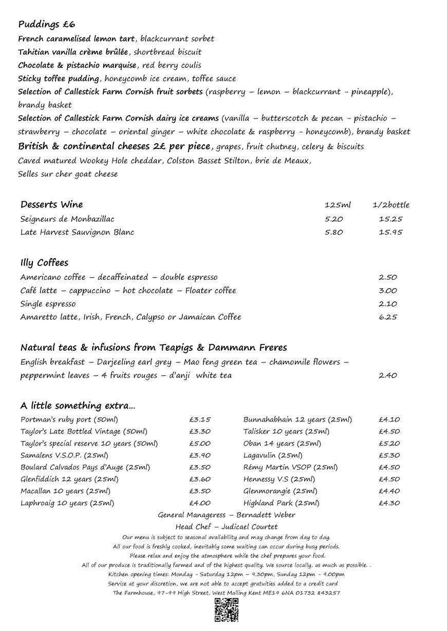  Pricelists of The Farm House 97-99 High Street - Photo 25 of 28