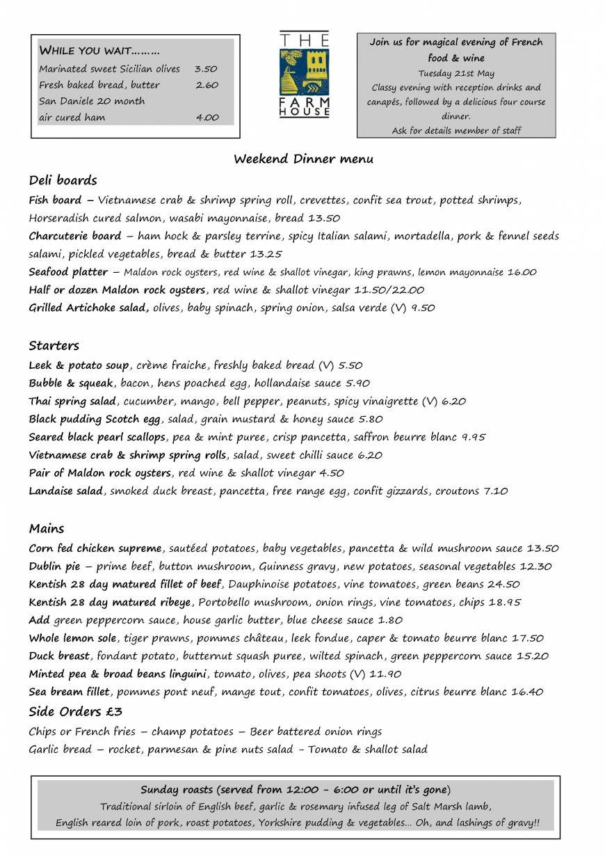  Pricelists of The Farm House 97-99 High Street - Photo 24 of 28