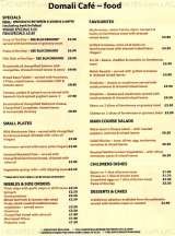 Menus & Prices, Domali Cafe Vegetarian Restaurant, Crystal Palace