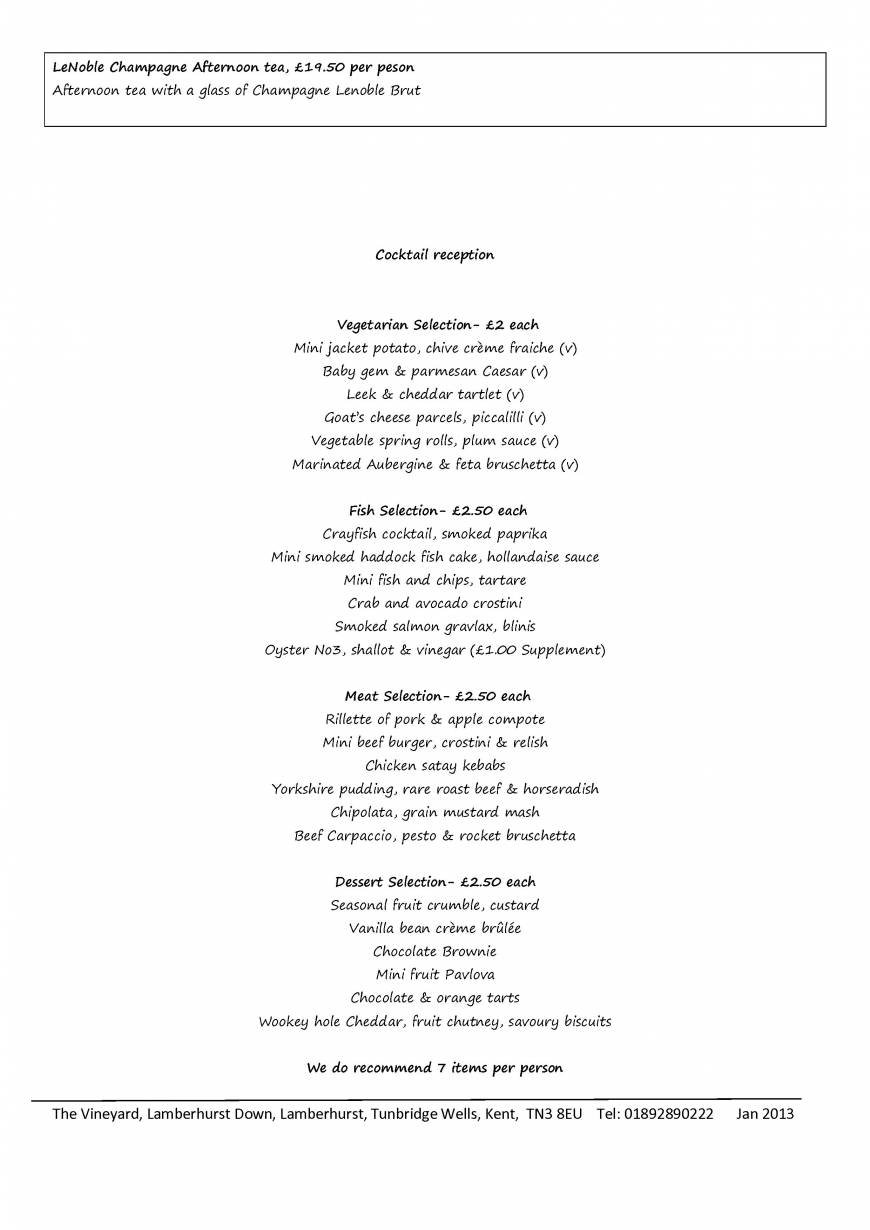  Pricelists of The Vineyard Pub and Restaurant The Down, Lamberhurst - Photo 19 of 28