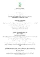 Menus & Prices, The Vineyard Pub and Restaurant, Tunbridge Wells