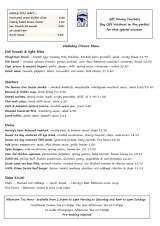 Menus & Prices, The Gun - Heathfield, Heathfield
