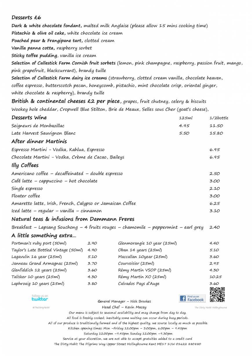  Pricelists of The Dirty Habit The Pilgrims Way, Upper Street, Hollingbourne - Photo 27 of 29
