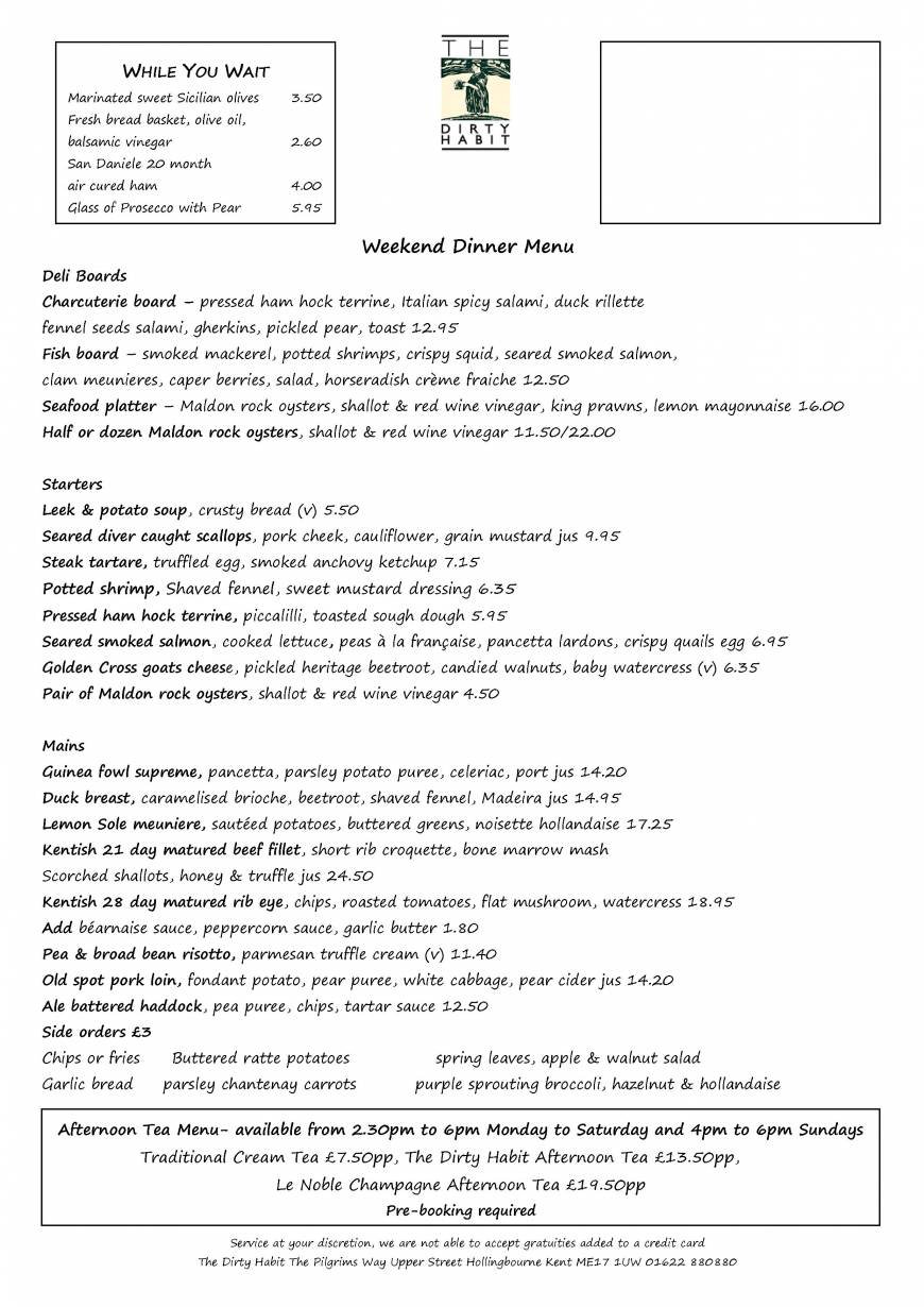  Pricelists of The Dirty Habit The Pilgrims Way, Upper Street, Hollingbourne - Photo 26 of 29
