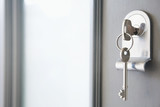 Close up of key in a front door, Mobile Lock And Key LLC, Lawrenceville
