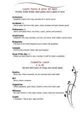 Menus & Prices, Il Rustico â€“ Italian Restaurant, Woking
