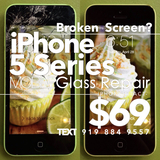 iPhone 5 5C & 5S Screen Repair for Cracked Glass Just $69. Broken Screen Replacement Done at Your Workplace or Local Coffee Shop in 15 Minutes! Guaranteed with a 1 Year Warranty!, iPhoneIntact Mobile iPhone Repair, Raleigh