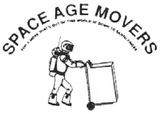This is the image description, Space Age Movers, Boise