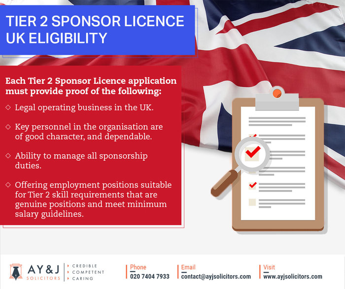 Tier 2 Sponsor Licence UK A Y & J Solicitors of A Y & J Solicitors 2nd Floor, South Wing, 53-64 Chancery Lane, London. WC2A 1QS. United Kingdom - Photo 1 of 5