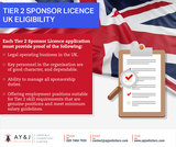 Tier 2 Sponsor Licence UK A Y & J Solicitors 2nd Floor, South Wing, 53-64 Chancery Lane, London. WC2A 1QS. United Kingdom 