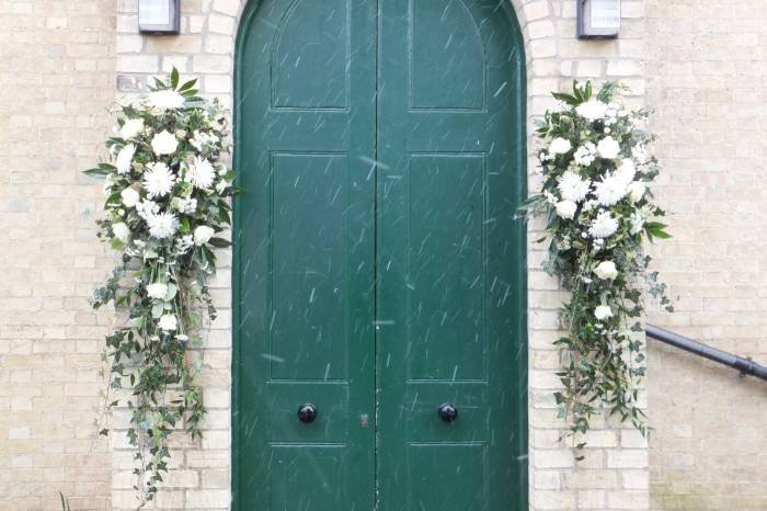 Example of swags either side of chapel doors Profile Photos of Flowers by Penny 14, Cromwell Mews, - Photo 2 of 3