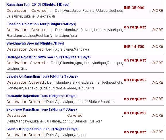  Pricelists of Rajasthan Trip package - forts and palaces tours India pink city jaipur India - Photo 1 of 1