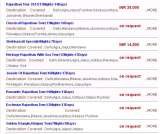 Menus & Prices, Rajasthan Trip package - forts and palaces tours India, Jaipur - rajasthan