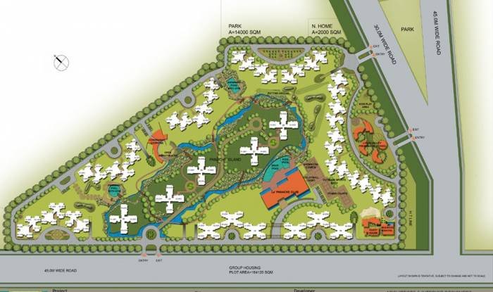 LAYOUT PLAN OF  LOTUS PANACHE SEC-110 NOIDA Noida Expressway of Real Estate sector-6 noida - Photo 2 of 5
