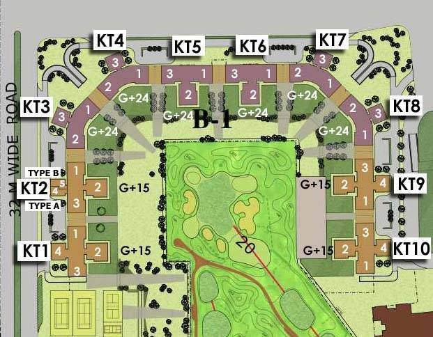 LAYOUT PLAN OF JAYPEE KALYSPCO COURT Noida Expressway of Real Estate sector-6 noida - Photo 3 of 5