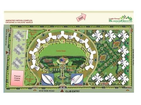 LAYOUT PLAN OF LOGIX BLOSSUM GREEN SEC-143 NOIDA Noida Expressway of Real Estate sector-6 noida - Photo 4 of 5