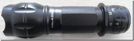 Model : LAT-R01<br />
<br />
DIAL SWITCH LED FLASHLIGHT <br />
3AAA Dial Switch <br />
LED Type: XR-E R2 LED <br />
Lumens : 260 -280lm <br />
Switch Function: S.O.S - Strobe Flashing - 100% - 50% - 10% <br />
with Dial selectiion switch <br />
4x adjustable zoom changes the light Profile Photos of Green First Corporation No. 183, Zhongyuan St., Sanxia Dist., - Photo 21 of 24 Model : LAT-R01<br />
<br />
DIAL SWITCH LED FLASHLIGHT <br />
3AAA Dial Switch <br />
LED Type: XR-E R2 LED <br />
Lumens : 260 -280lm <br />
Switch Function: S.O.S - Strobe Flashing - 100% - 50% - 10% <br />
with Dial selectiion switch <br />
4x adjustable zoom changes the light Profile Photos of Green First Corporation No. 183, Zhongyuan St., Sanxia Dist., - Photo 21 of 24