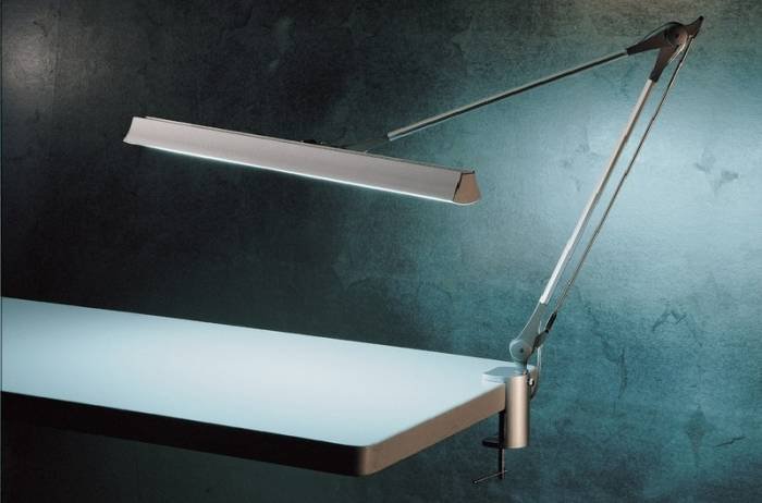 Model : LGK-013<br />
<br />
T5 Desk Lamp<br />
Lamp Type : 14W T5 Lamp Tube<br />
<br />
Ballast : HEP electronic ballast<br />
<br />
Input Valtage : 100 - 240V<br />
<br />
material : aluminum, steel, plastic<br />
<br />
Color : Anodized silver & dark gray<br />
<br />
Dimension :<br />
<br />
583 x 430 x 430 x 84 mm<br />
<br />
 <br />
<br />
 Profile Photos of Green First Corporation No. 183, Zhongyuan St., Sanxia Dist., - Photo 2 of 24