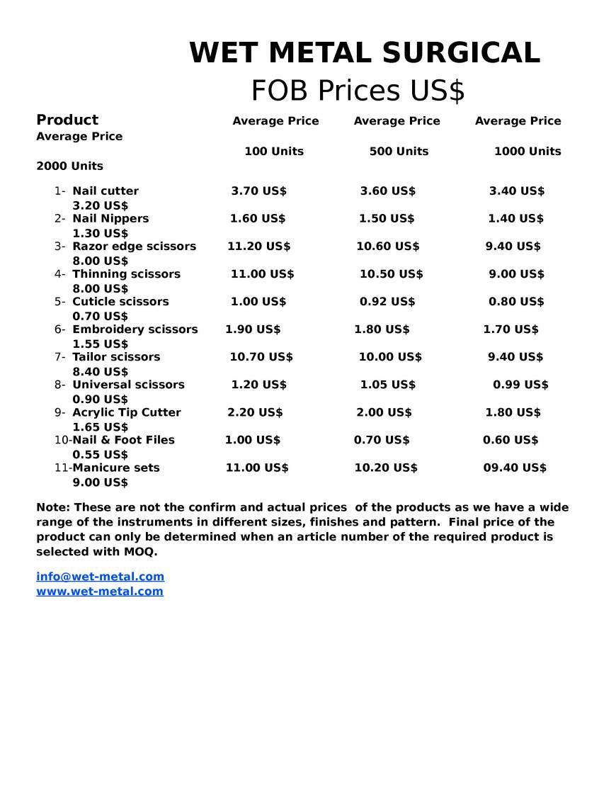  Pricelists of Wet Metal Jammu road bun phattak talwaran mughalan - Photo 1 of 1