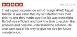  Chicago HVAC repair Doctor Inc 2227 W. Fullerton Ave 