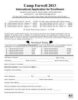 Menus & Prices, Camp Farwell for Girls, Newbury