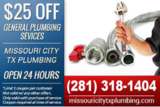 Missouri CityÂ Plumbing Service, missouri city