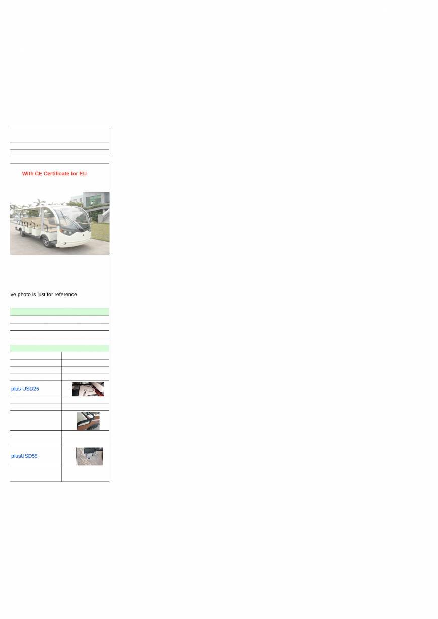  Pricelists of Dongguan Lvtong Golf&Sightseeing Car Co.,Ltd Meisha - Photo 11 of 12