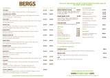 Menus & Prices, Bergs Gourmet Burgers, Singapore