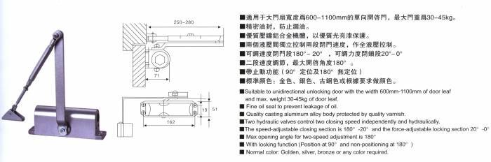 Door Closer  Profile Photos of OLYMSTON METAL INDUSTRY CO.,LTD Jinshen Industrial park - Photo 4 of 9