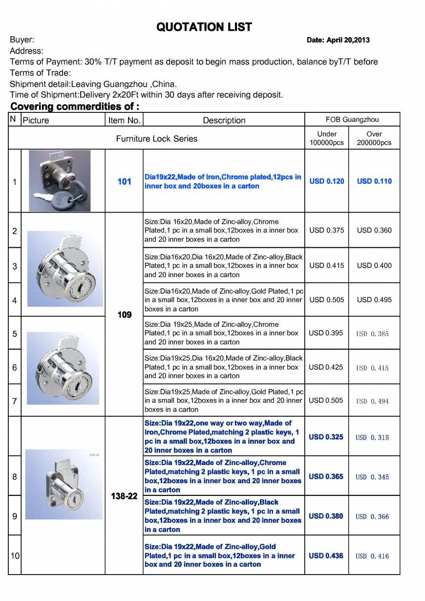  Pricelists of OLYMSTON METAL INDUSTRY CO.,LTD Jinshen Industrial park - Photo 9 of 25