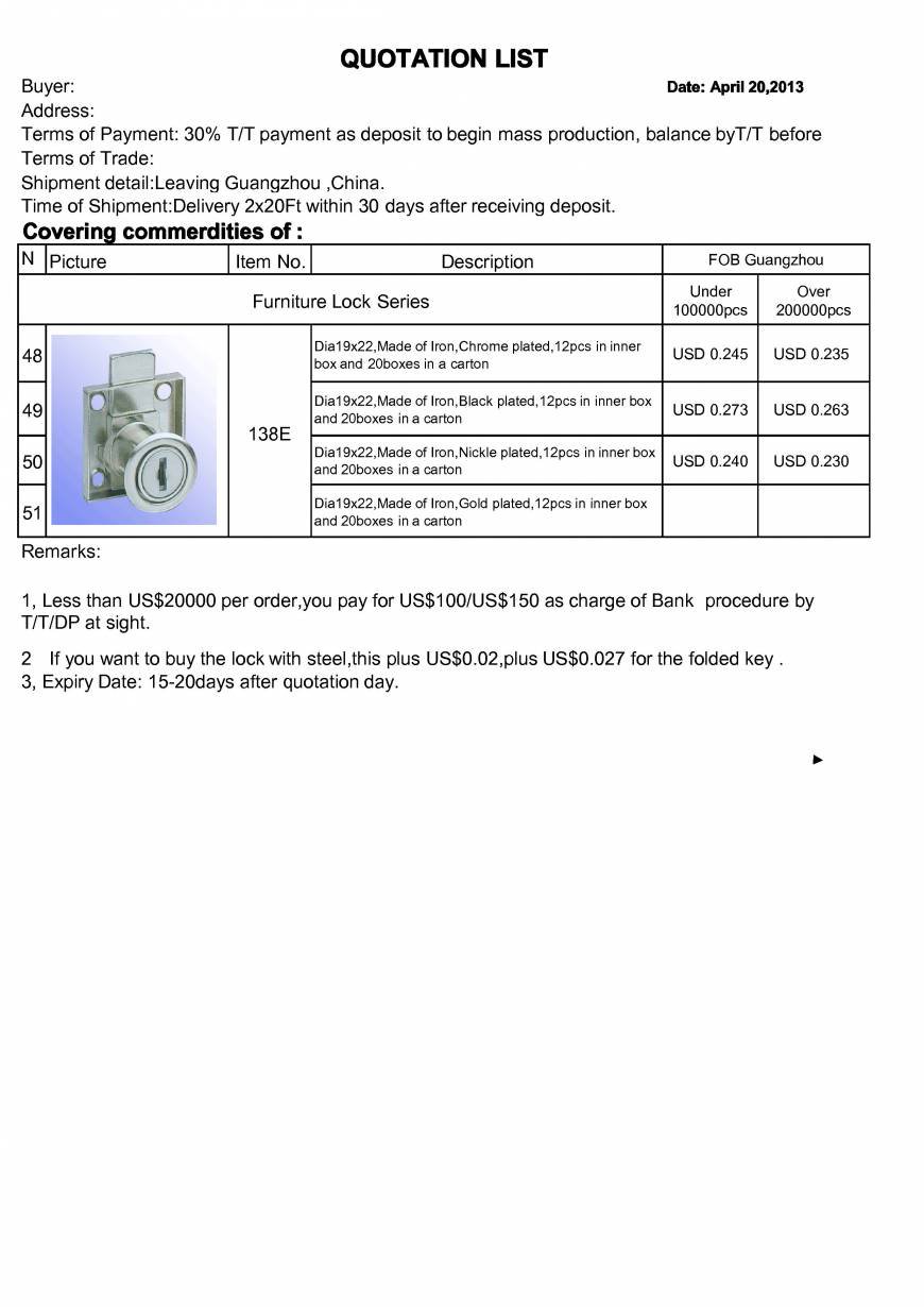  Pricelists of OLYMSTON METAL INDUSTRY CO.,LTD Jinshen Industrial park - Photo 10 of 25
