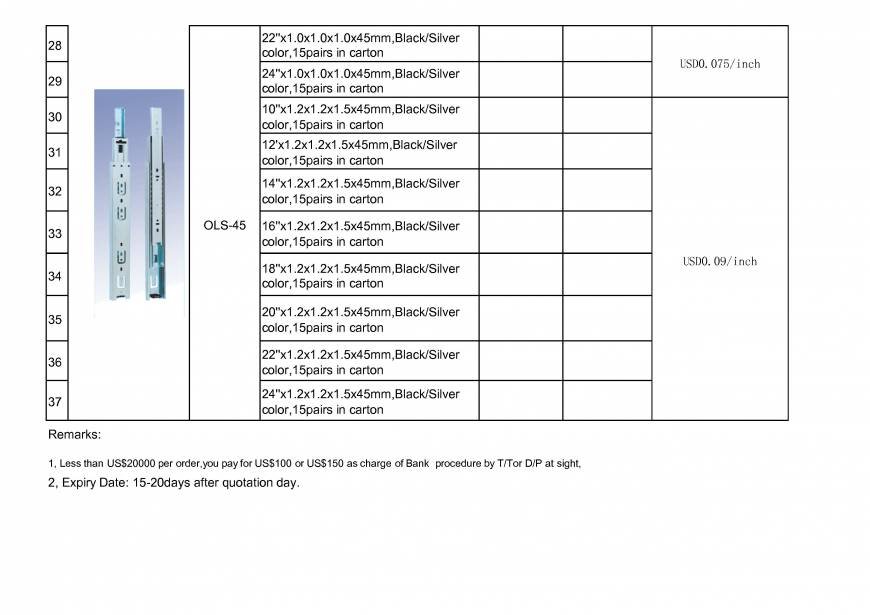 Pricelists of OLYMSTON METAL INDUSTRY CO.,LTD Jinshen Industrial park - Photo 15 of 25