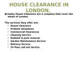 Menus & Prices, Bromley House Clearance, Bromley