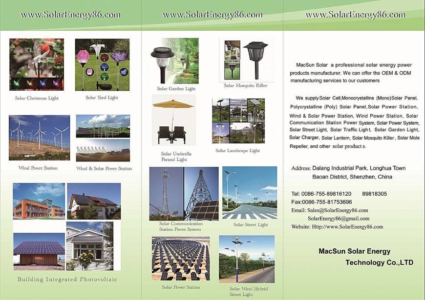  Pricelists of Macsun Solar Energy Technology Co.,LTD. No. 1, Huaxing Road, Shanghenglang, Dalang Town, Longhua New District - Photo 3 of 43