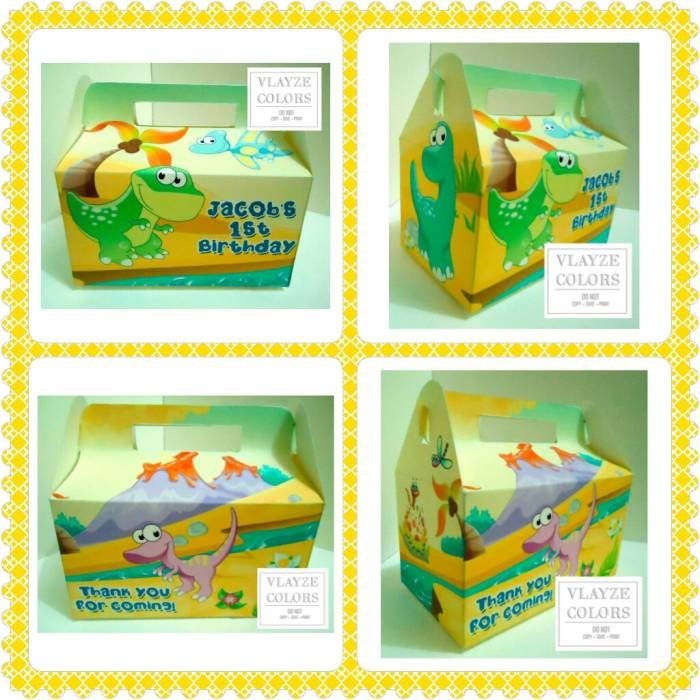 Theme: Dinosaur Delight Personalized Munchkin Boxes  of Vlayze Colors Malate - Photo 1 of 2