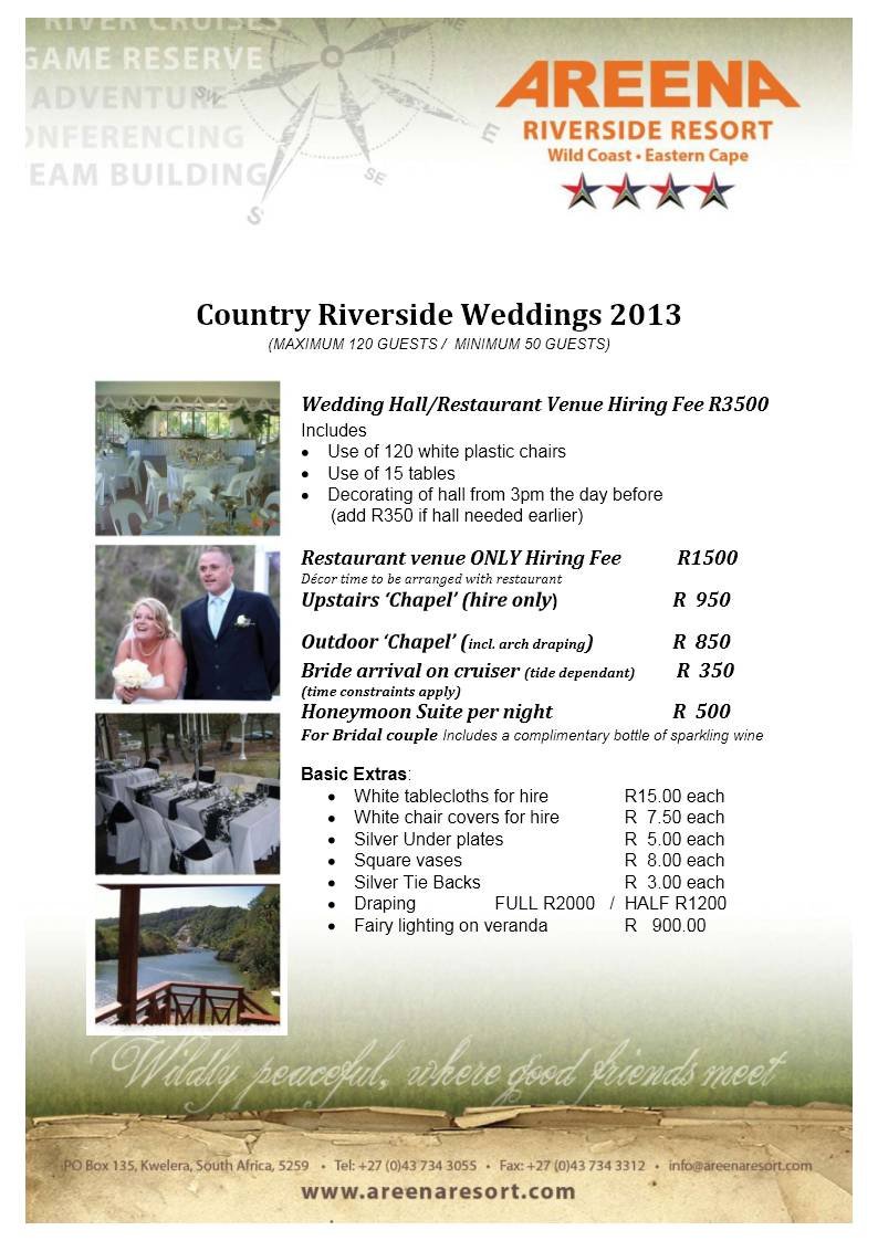  Pricelists of Areena Riverside Resort Corner of Schafli & Glengarriff Road, Kwelera - Photo 12 of 26