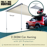Keep yourself protected from the sun as you venture out to the great outdoors with one of our car awnings. It comes in gray and beige for $134.90.

www.fullforcehunting.com.au/, Full Force Hunting, Maryville