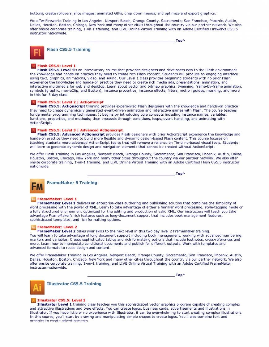  Pricelists of headTrix, Inc. | Adobe Certified Training & Consulting 3110 Main Street - Photo 4 of 7