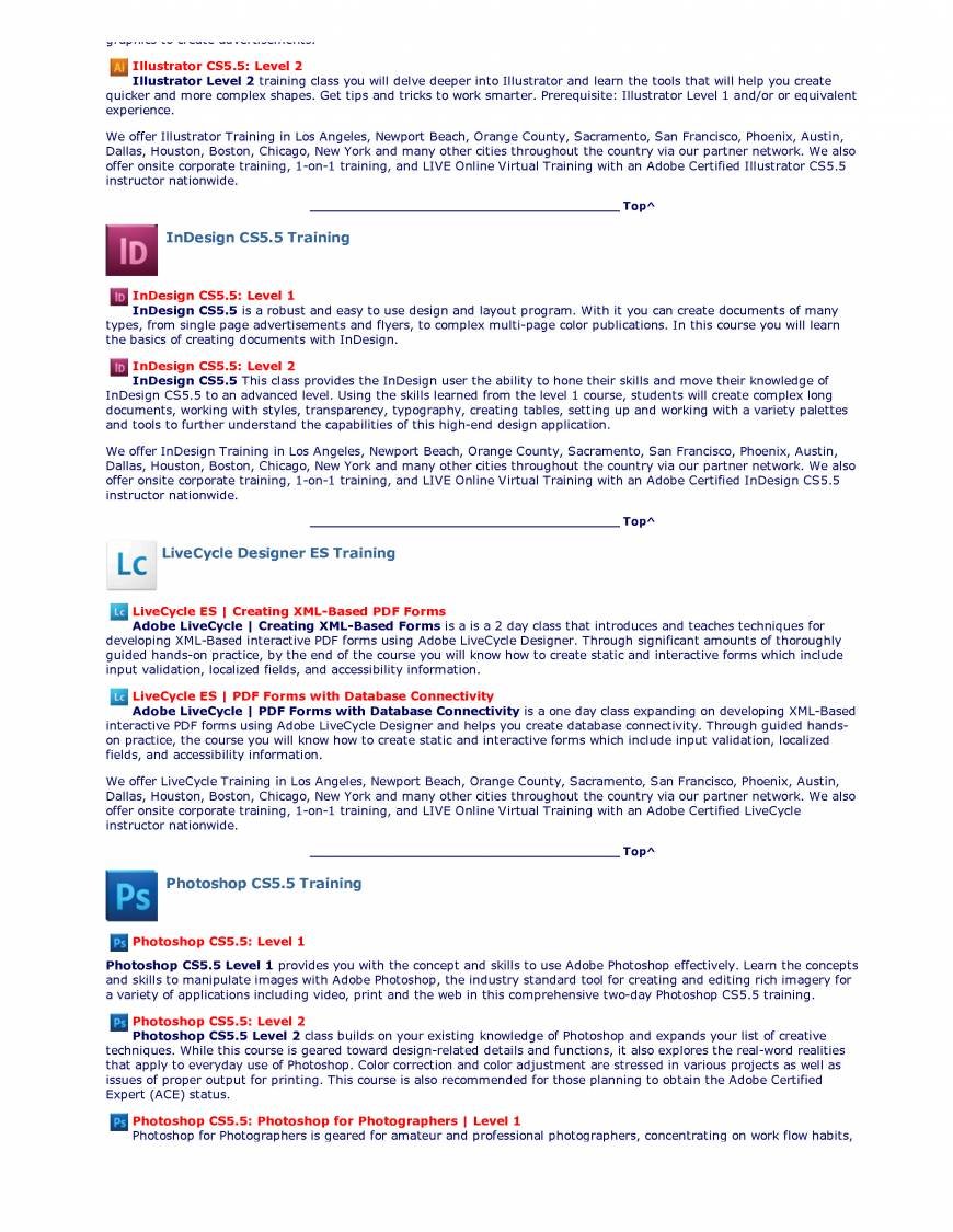  Pricelists of headTrix, Inc. | Adobe Certified Training & Consulting 3110 Main Street - Photo 5 of 7