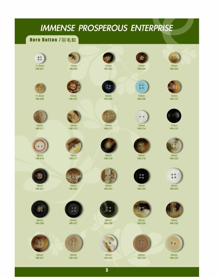 Horn Buttons Profile Photos of Immense Prosperous Ent., Co., Ltd 1F., No.189, De Hui Street, Zhongshan District - Photo 1 of 4
