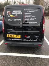 Aberdeen Electricians van, Aberdeen Electricians Ltd, Aberdeen