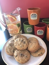 Warm, fresh baked cookies served every afternoon. 