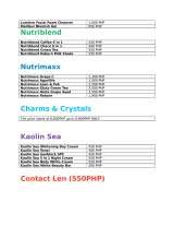 Menus & Prices, The Amazing Shop, Sampaloc