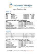 Menus & Prices, Incredible Voyages Pvt. Ltd., Gurgaon