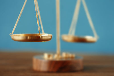 Golden balance scales on color background, closeup Profile Photos of Law Office of Kevin Gupta 750 B Street - Photo 3 of 4