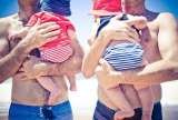 Dads and Babes in our Baby Swim Nappy Mother Nature Products cc Nationwide/ International 