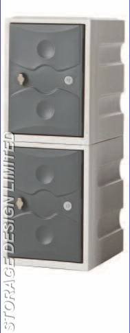 Ultrabox Plastic Locker, low height two tier Ultrabox of Storage Design Limited Primrose Hill - Photo 11 of 18