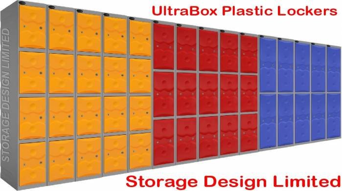 plastic lockers in 4 tier, 3 tier and 2 tier Ultrabox of Storage Design Limited Primrose Hill - Photo 17 of 18