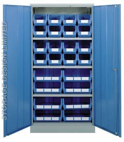 Blue linbins in large blue cupboard LINBINS of Storage Design Limited Primrose Hill - Photo 20 of 54